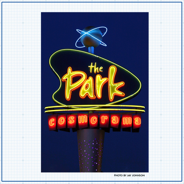 35ft. Neo-retro, Googie style, neon sign